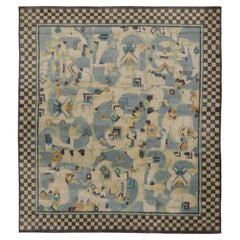 Contemporary Art Deco Polychromatic Geometric Wool Rug by Rug & Kilim, India