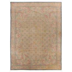 Übergroßer Vintage-Wollteppich im Savonnerie-Blumenmuster von Rug & Kilim, Österreich, 1950–1959
