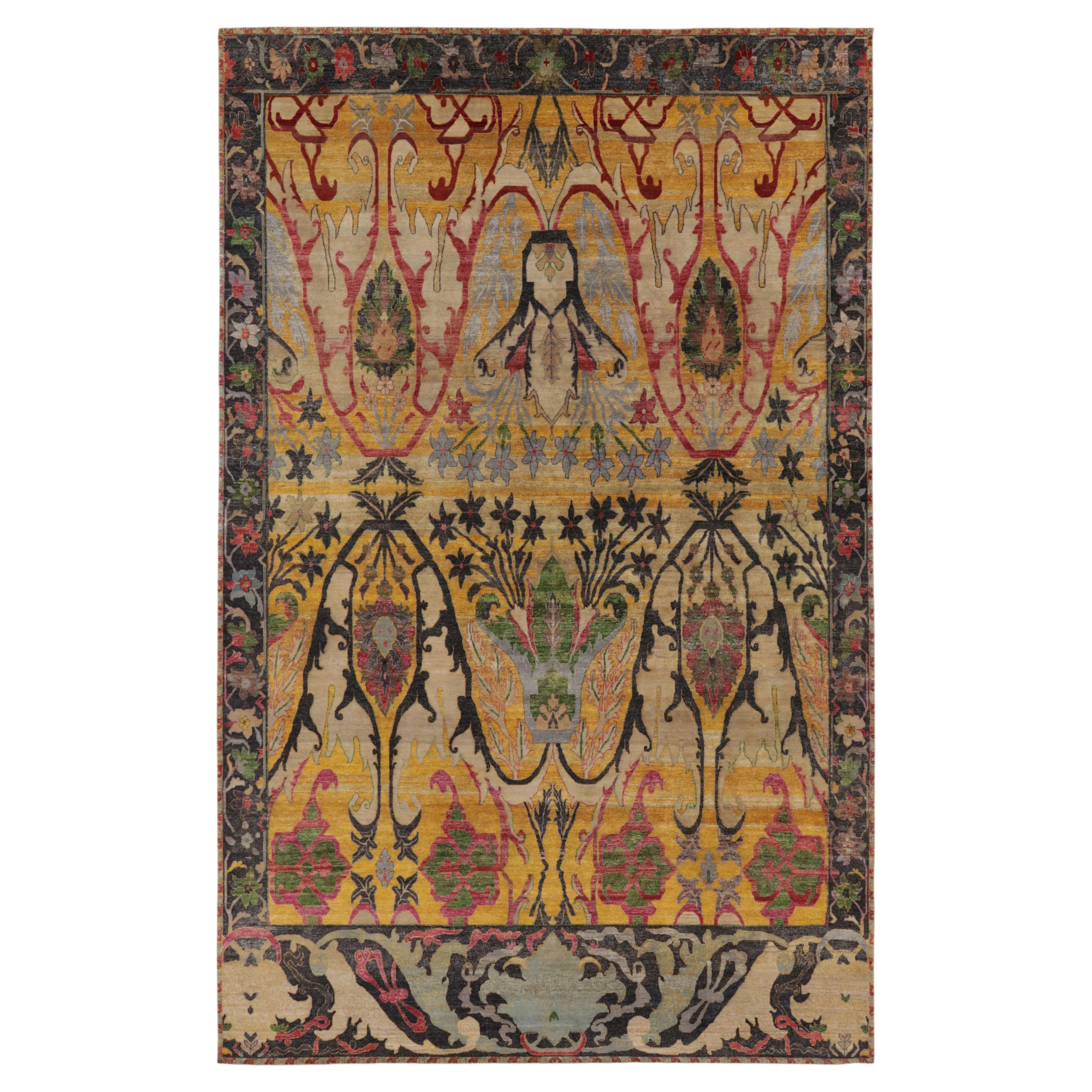 Contemporary Oversized Modern Classics Bidjar Floral Wool Rug by Rug & Kilim