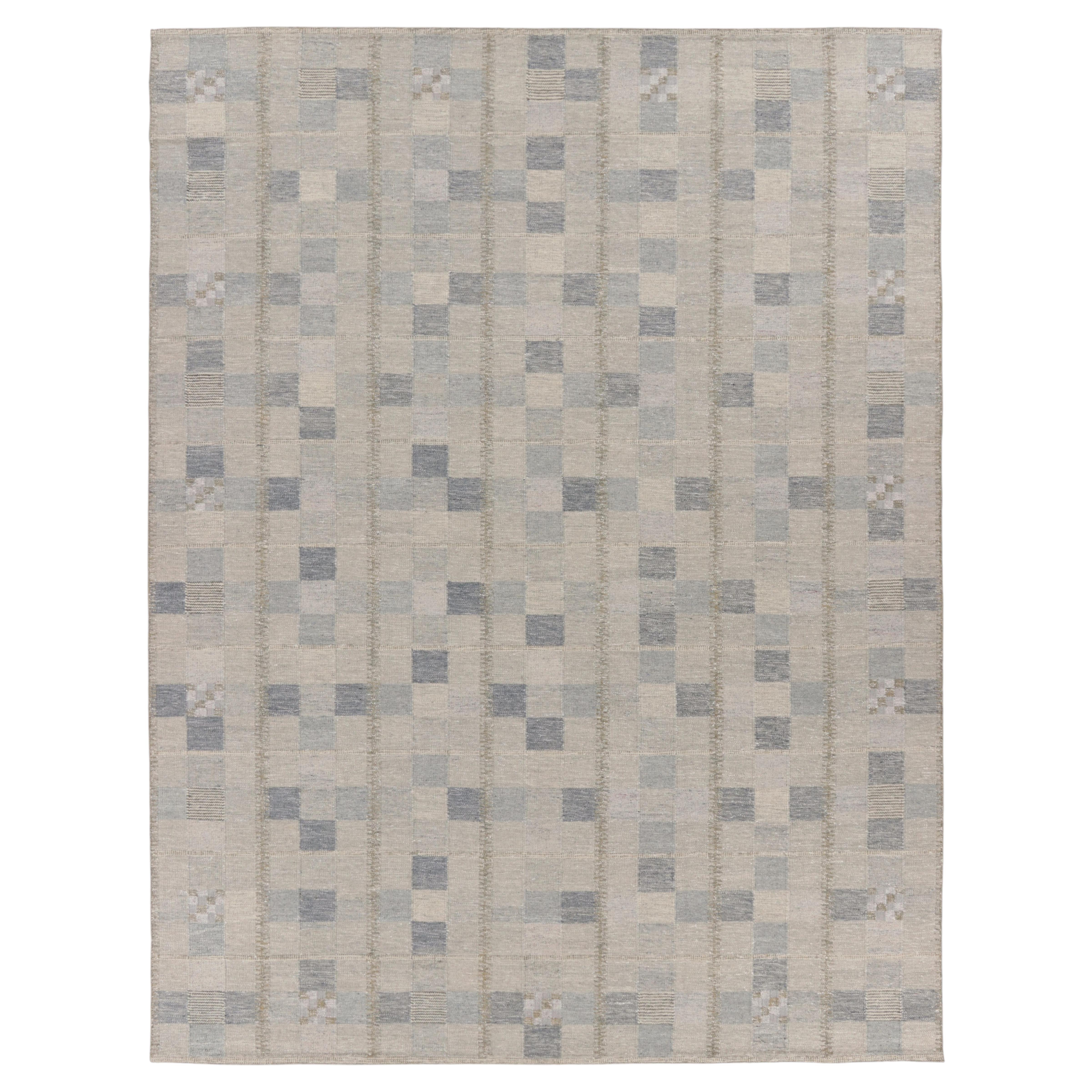 Contemporary Oversized Scandinavian Style Custom Wool Rug by Rug & Kilim, India