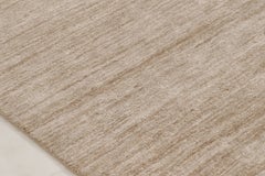 Contemporary Oversized Textural Linen Rug by Rug & Kilim, India, Sand Brown