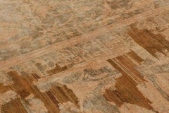 Contemporary Oriental Floral Wool & Natural Silk Rug by Rug & Kilim, India