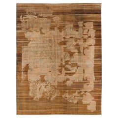 Contemporary Oriental Floral Wool & Natural Silk Rug by Rug & Kilim, India