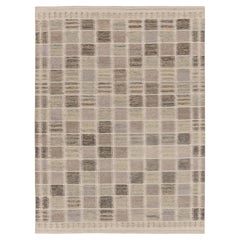 Contemporary Scandinavian Style Geometric Wool Kilim by Rug & Kilim, India