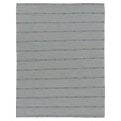 Contemporary Scandinavian Style Geometric Wool Rug, by Rug & Kilim, India