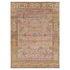 Tappeto contemporaneo con motivo floreale a medaglione di ispirazione persiana, di Rug & Kilim, India