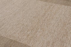 Contemporary Scandinavian Style Wool Rug in Beige by Rug & Kilim, India