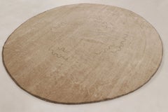 Contemporary Circle Abstract Wool Rug by Rug & Kilim, India