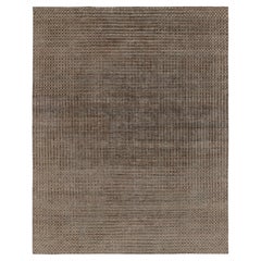 Moderner, strukturierter Teppich in Brauntönen, von Rug & Kilim, Indien