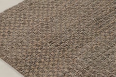 Contemporary Textural Rug in Brown Hues, by Rug & Kilim, India