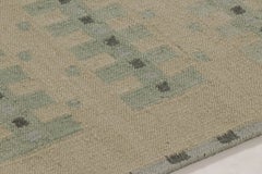 Contemporary Scandinavian Style Custom Wool Flatweave Rug by Rug & Kilim, India