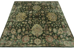 Contemporary Oushak Square Wool & Natural Silk Rug by Rug & Kilim, India