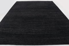 Contemporary Oversized Modern Textural Rug in Charcoal by Rug & Kilim, India