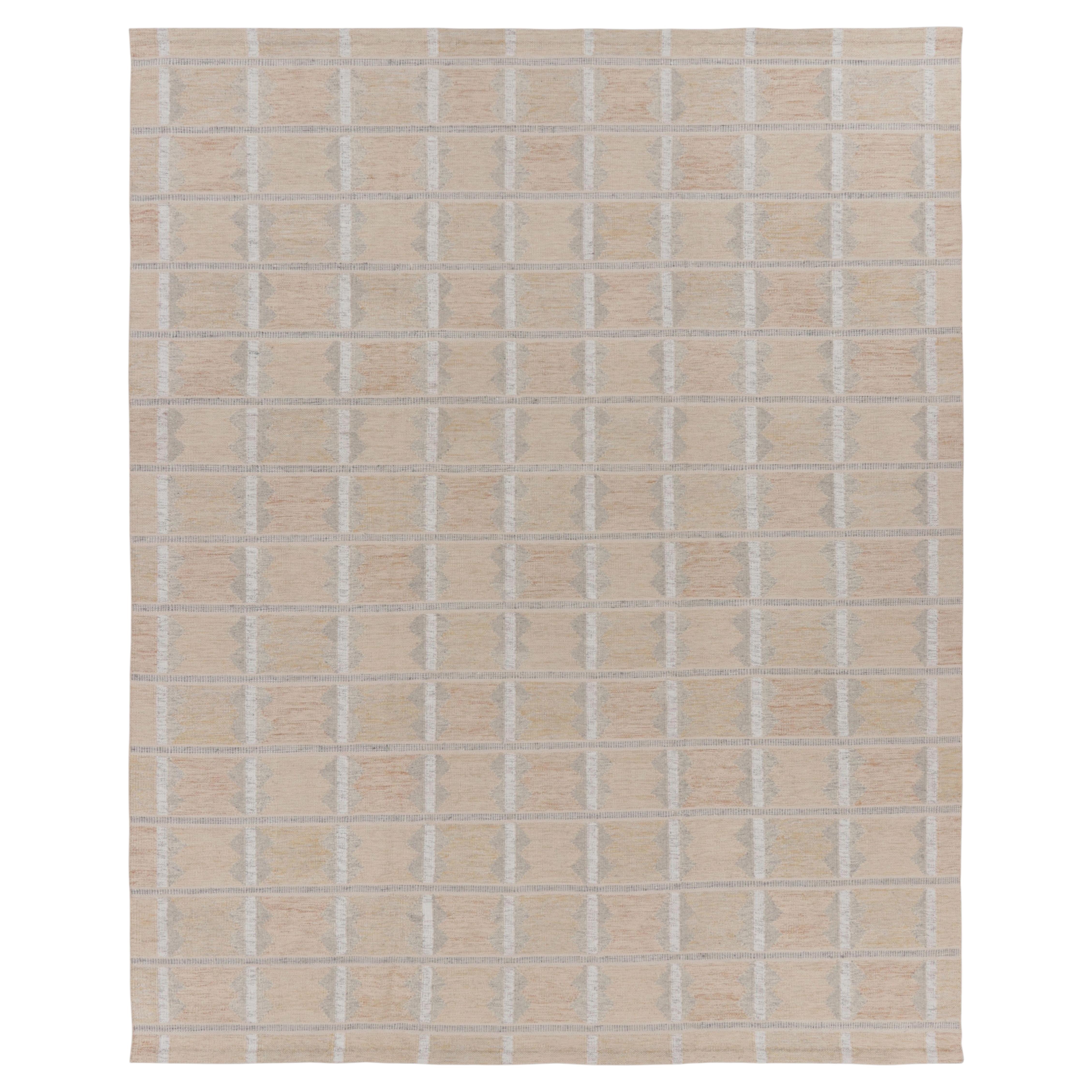 Contemporary Oversized Scandinavian Style Flatweave Rug by Rug & Kilim, India