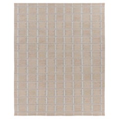 Contemporary Oversized Scandinavian Style Flatweave Rug by Rug & Kilim, India
