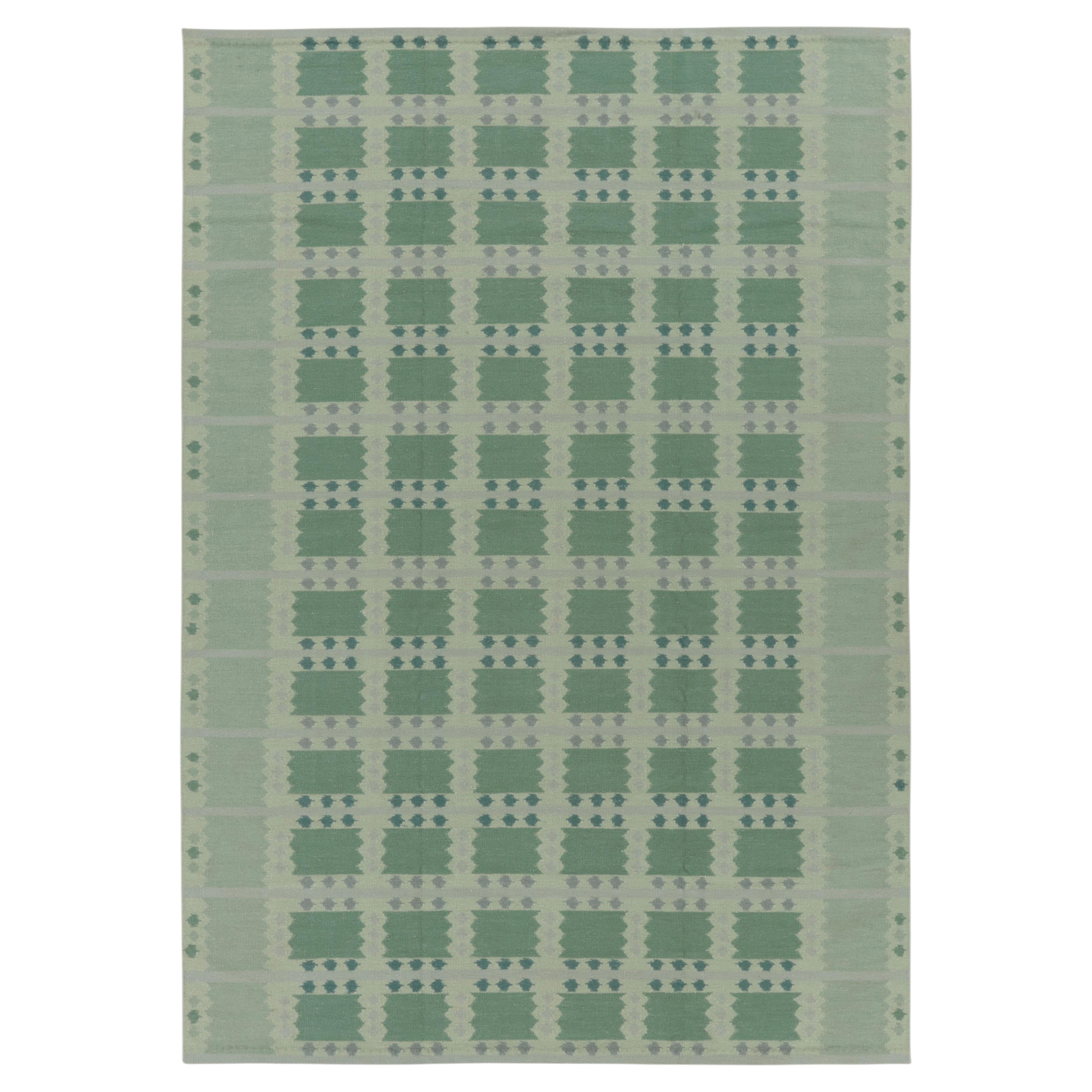 Tappeto in lana a trama piatta in stile scandinavo contemporaneo di Rug & Kilim, India