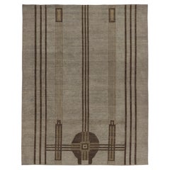 Contemporary Art Deco Style Geometric Wool Rug by Rug & Kilim, India