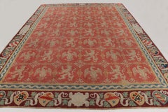 Tapis en laine surdimensionné représentant un oiseau héraldique européen ancien, de Rug&Kilim, Espagne