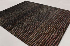 Moderne geometrische Wolle und Naturseide, von Rug & Kilim, Indien