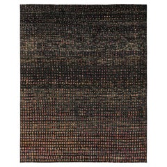 Moderne geometrische Wolle und Naturseide, von Rug & Kilim, Indien