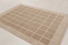 Contemporary French Art Deco Style Geometric Wool Rug, by Rug & Kilim, India