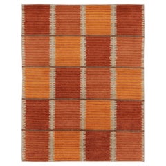 Contemporary Scandinavian Style Geometric Wool Rug, by Rug & Kilim, India