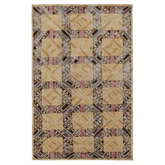 Contemporary Scandinavian Style Geometric Wool Rug by Rug & Kilim, India