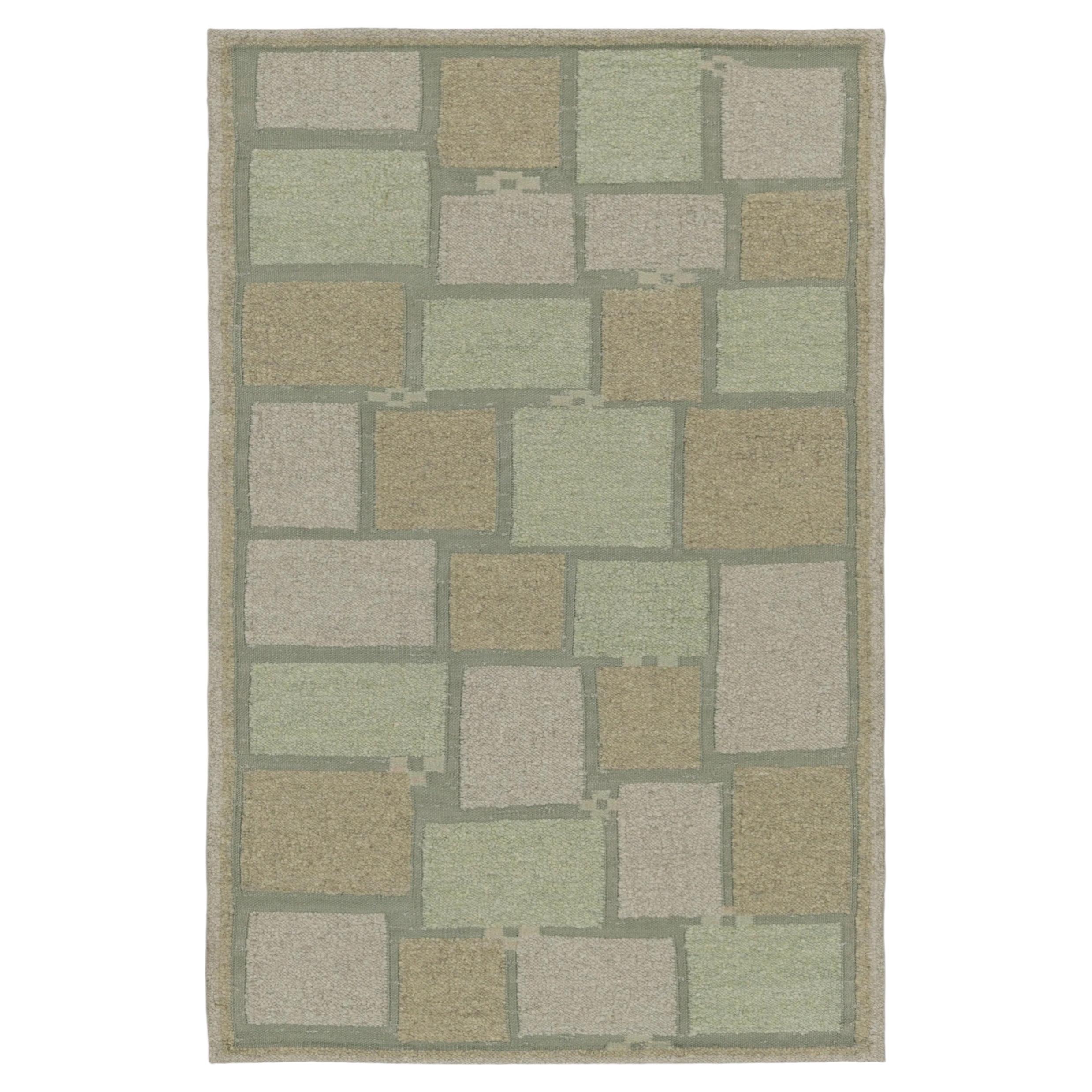 Contemporary Scandinavian Style Flatweave Wool Rug, by Rug & Kilim, India
