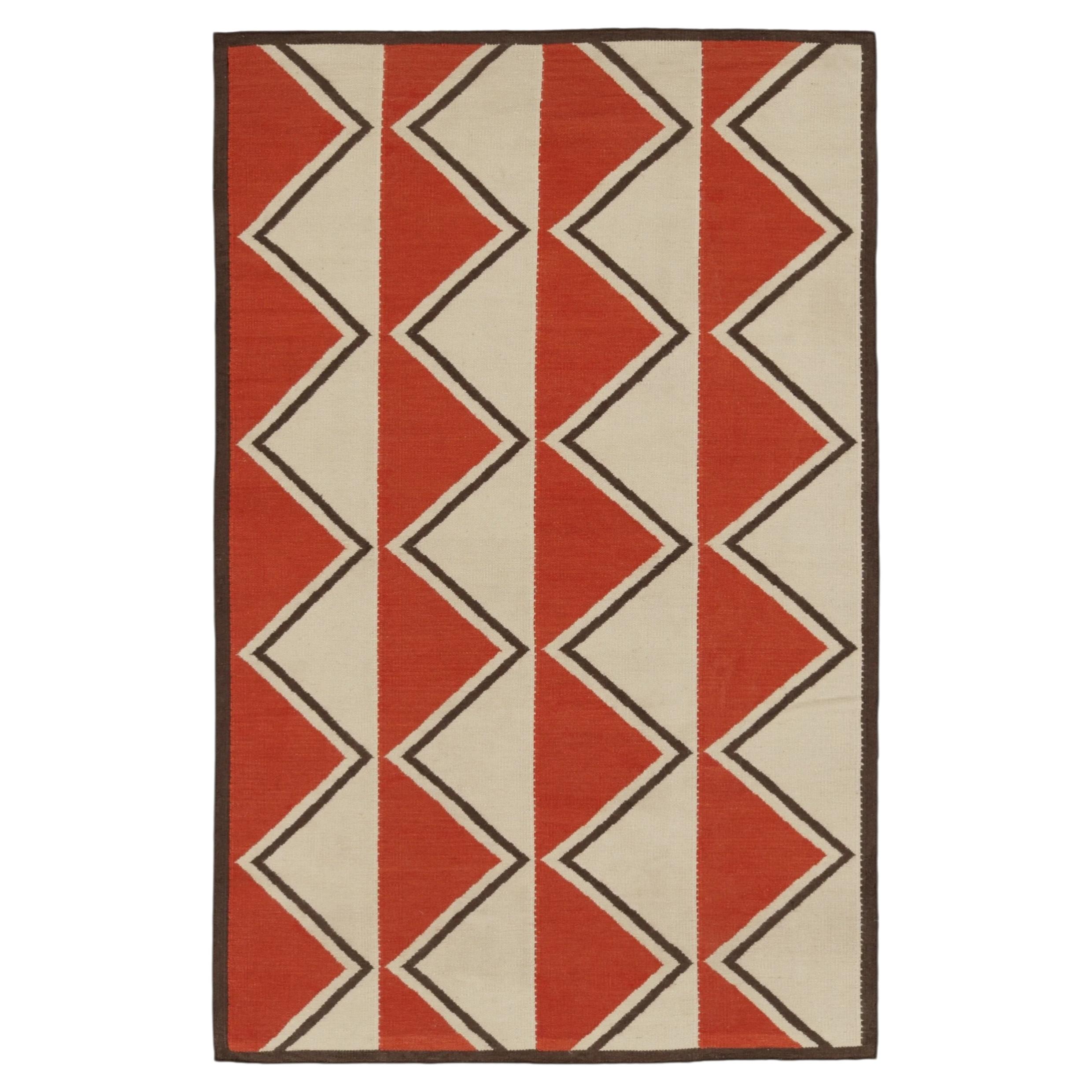 Contemporary Scandinavian Style Flatweave Wool Rug, by Rug & Kilim, India