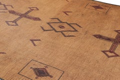 Vintage Moroccan Tuareg Tribal Reed & Leather Rug by Rug & Kilim, Morocco