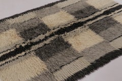 Vintage Swedish Scandinavian Style Shag Wool Rug by Rug & Kilim