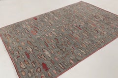 Contemporary Fish Pictorial Modernist Wool Rug by Rug & Kilim, India