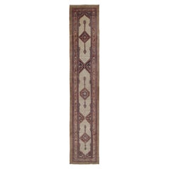 Antique Sarab Extra-Long Runner with Geometric Medallions - Rug & Kilim