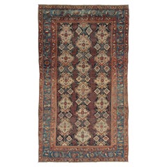 Antique Bakhtiari Tribal Rug with Geometric Medallion and Patterns - Rug & Kilim
