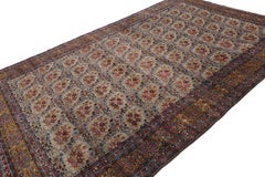 Antique Kerman Rug with Polychromatic Floral Patterns by Rug & Kilim