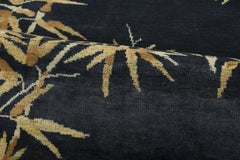Moderner Bambus-Wollteppich im chinesischen Art-Déco-Stil von Rug & Kilim