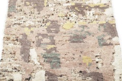 Contemporary Abstract Design High-Low Gift-Sized Wool Rug by Rug & Kilim, India