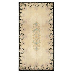 Oversized Vintage Hooked Floral Wool Runner by Rug & Kilim, 1950-1959