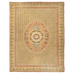 Oversized Antique Aubusson Floral Wool Rug in Multicolor, by Rug & Kilim