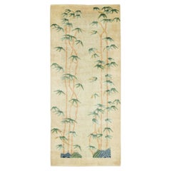 Contemporary Chinese Deco Style Wool Runner by Rug & Kilim, India