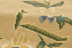 Vintage Portuguese Needlepoint Wool Rug with Medallion by Rug & Kilim, 1950-1959