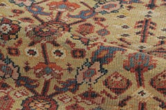 Antique Mahal Rug with Bold Floral Geometry in Multicolour - Rug & Kilim
