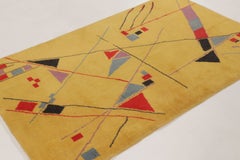 Vintage Turkish Zeki Müren Teppich Paar mit Bold Abstract Design - Rug & Kilim