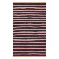 Vintage Bakhtiari Kilim, Pink and Purple Geometric Stripes - Rug & Kilim