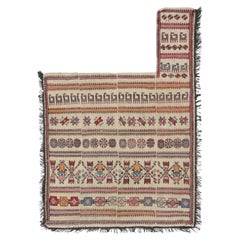 Antique Horse Cover with Colorful Geometric Patterns - Rug & Kilim