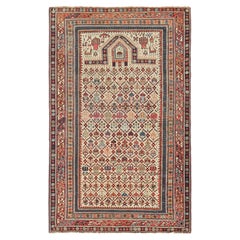 Antique Shirvan Runner Rug, Polychromatic Prayer Design - Rug & Kilim