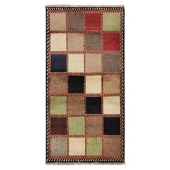 Vintage Gabbeh Rug with Colorful Geometric Patterns - Rug & Kilim