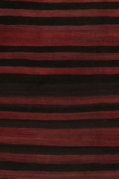 Vintage Bakhtiari Kili with Red and Black Stripes - Rug & Kilim
