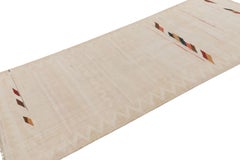 Vintage Shahsavan Kilim Runner Rug, Polychromatic Stripes - Rug & Kilim