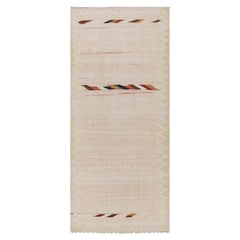 Vintage Shahsavan Kilim Runner Rug, Polychromatic Stripes - Rug & Kilim